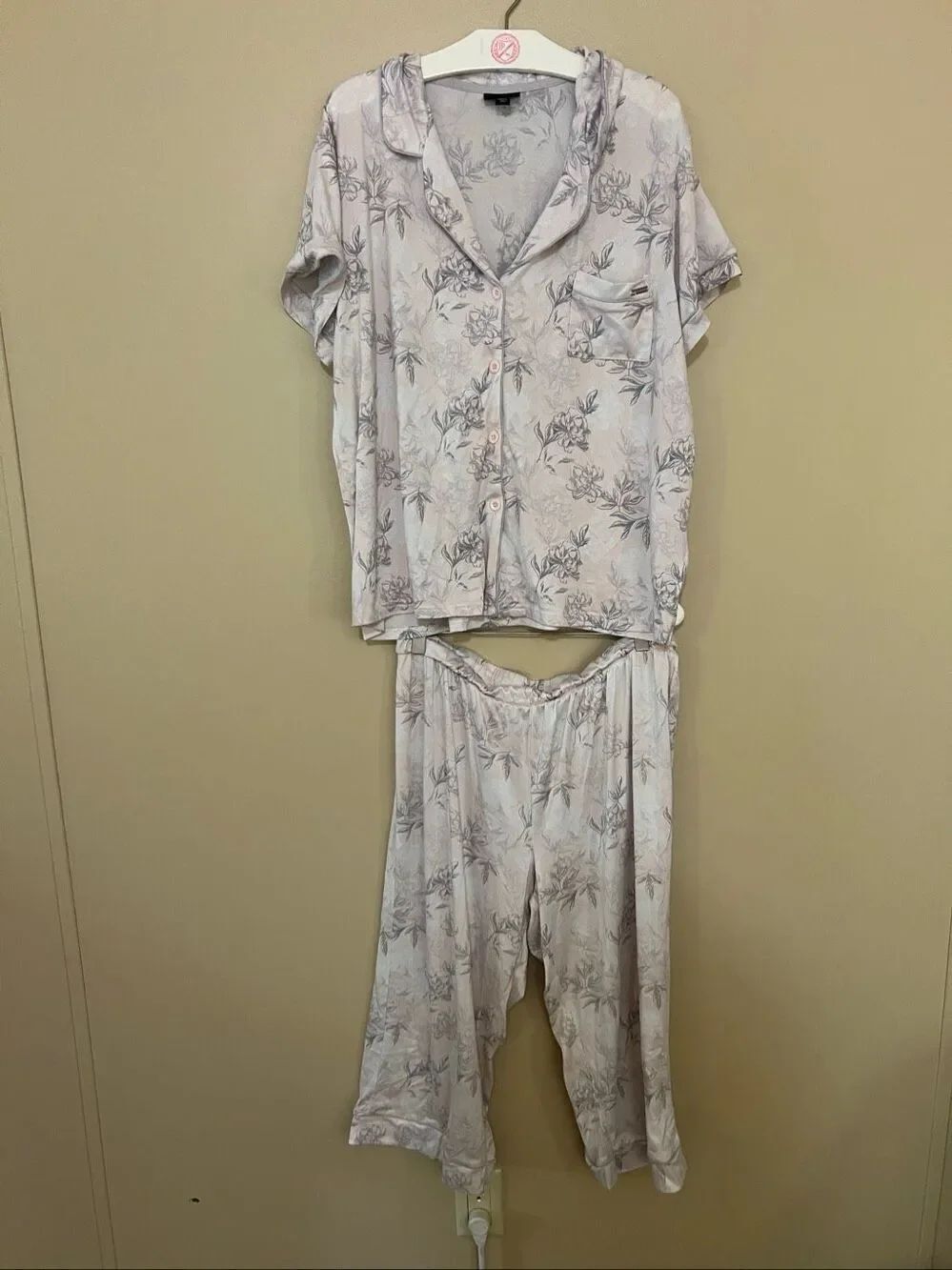 Tahari Patterned Pajama Set Womans Size XL